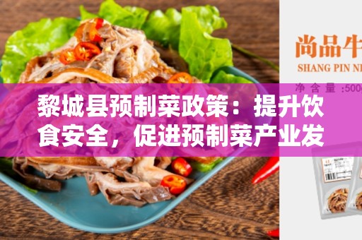 黎城县预制菜政策：提升饮食安全，促进预制菜产业发展