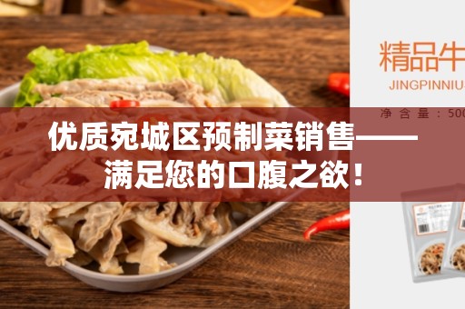 优质宛城区预制菜销售——满足您的口腹之欲！