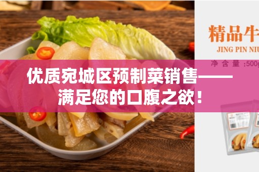 优质宛城区预制菜销售——满足您的口腹之欲！