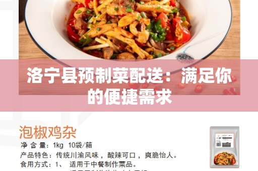 洛宁县预制菜配送：满足你的便捷需求