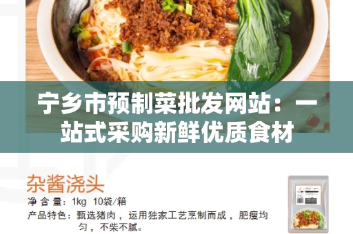 宁乡市预制菜批发网站：一站式采购新鲜优质食材
