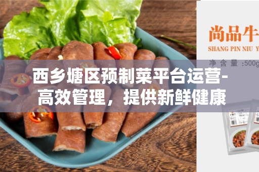 西乡塘区预制菜平台运营- 高效管理，提供新鲜健康的膳食选择