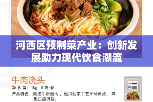 河西区预制菜产业：创新发展助力现代饮食潮流