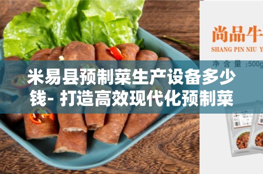 米易县预制菜生产设备多少钱- 打造高效现代化预制菜生产线的关键
