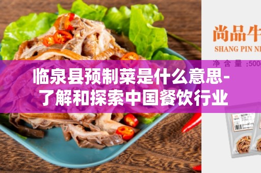临泉县预制菜是什么意思- 了解和探索中国餐饮行业的新趋势