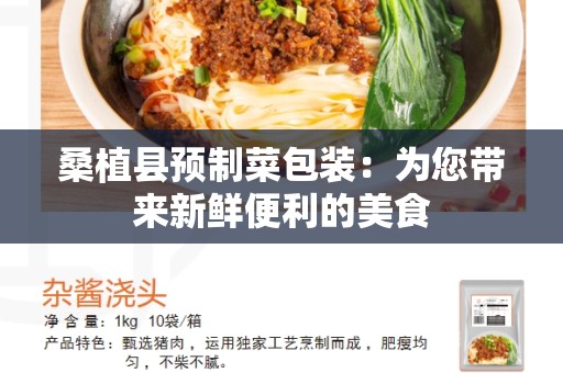 桑植县预制菜包装：为您带来新鲜便利的美食