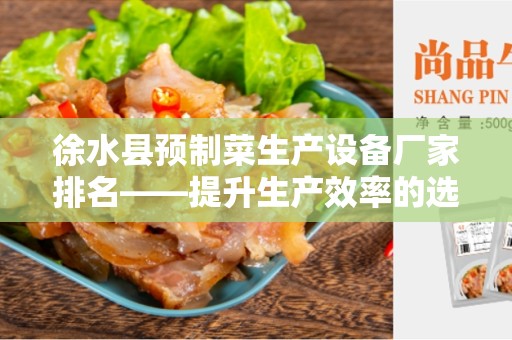 徐水县预制菜生产设备厂家排名——提升生产效率的选择