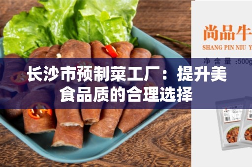长沙市预制菜工厂：提升美食品质的合理选择