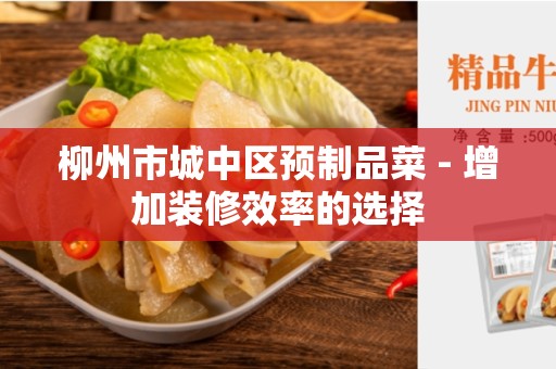柳州市城中区预制品菜 - 增加装修效率的选择