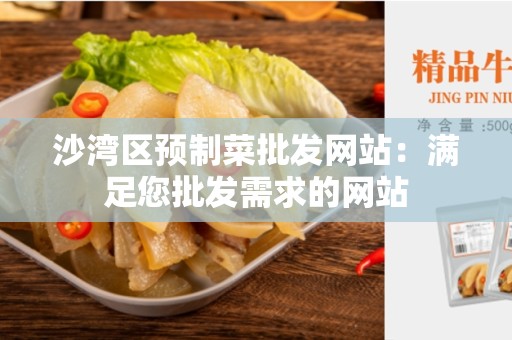 沙湾区预制菜批发网站：满足您批发需求的网站
