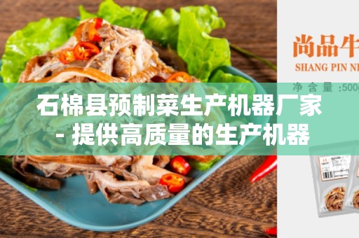 石棉县预制菜生产机器厂家 - 提供高质量的生产机器