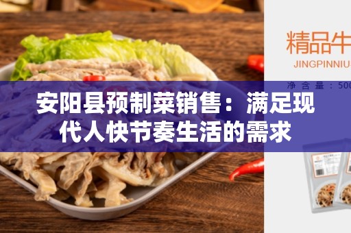 安阳县预制菜销售：满足现代人快节奏生活的需求