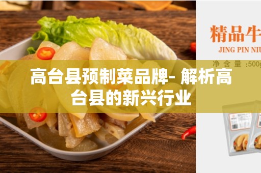 高台县预制菜品牌- 解析高台县的新兴行业