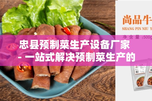 忠县预制菜生产设备厂家 - 一站式解决预制菜生产的设备需求