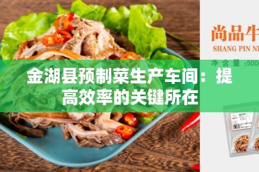金湖县预制菜生产车间：提高效率的关键所在