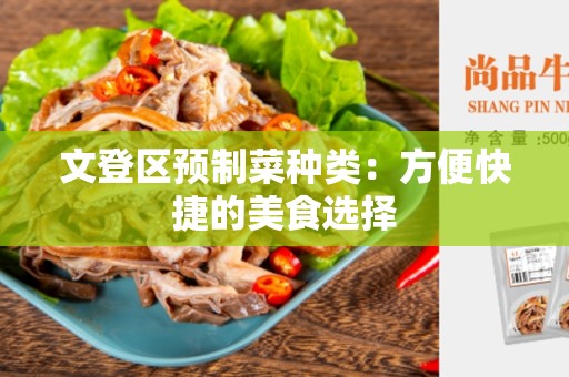 文登区预制菜种类：方便快捷的美食选择