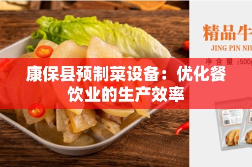 康保县预制菜设备：优化餐饮业的生产效率