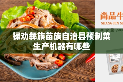 禄劝彝族苗族自治县预制菜生产机器有哪些