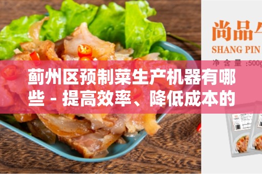 蓟州区预制菜生产机器有哪些 - 提高效率、降低成本的选择