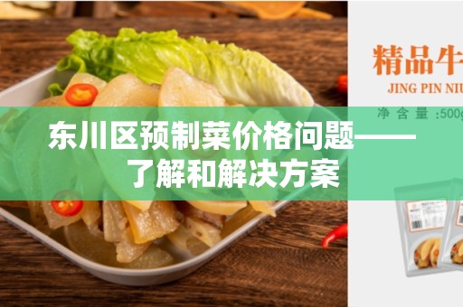 东川区预制菜价格问题——了解和解决方案