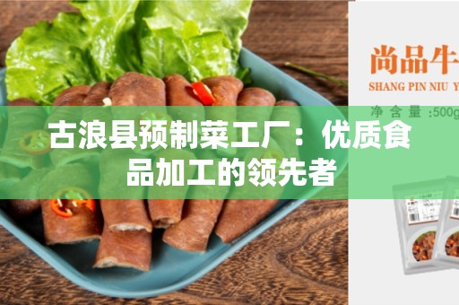 古浪县预制菜工厂：优质食品加工的领先者