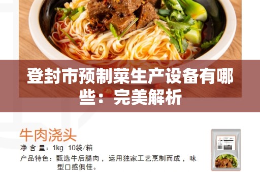 登封市预制菜生产设备有哪些：完美解析