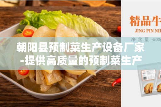 朝阳县预制菜生产设备厂家-提供高质量的预制菜生产设备
