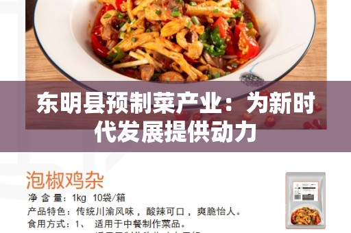 东明县预制菜产业：为新时代发展提供动力