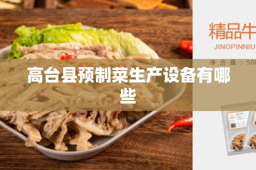 高台县预制菜生产设备有哪些