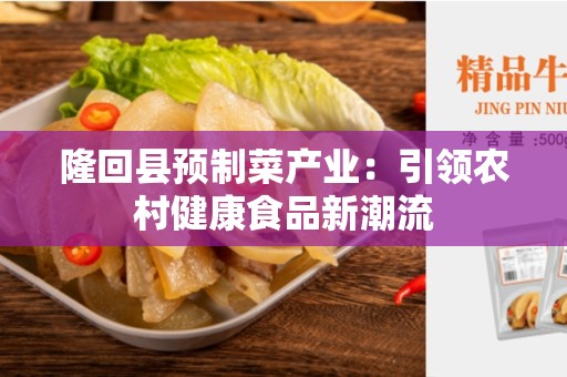 隆回县预制菜产业：引领农村健康食品新潮流