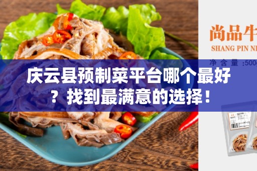 庆云县预制菜平台哪个最好？找到最满意的选择！