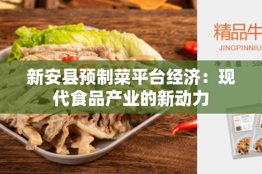 新安县预制菜平台经济：现代食品产业的新动力