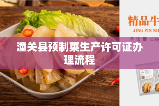 潼关县预制菜生产许可证办理流程