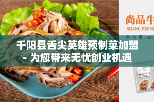 千阳县舌尖英雄预制菜加盟- 为您带来无忧创业机遇
