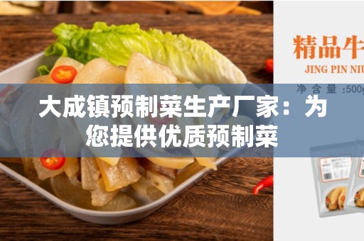大成镇预制菜生产厂家：为您提供优质预制菜