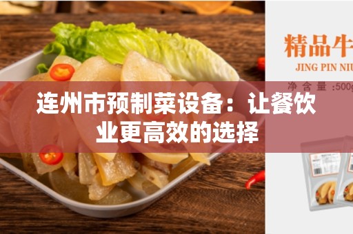连州市预制菜设备：让餐饮业更高效的选择
