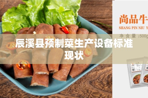 辰溪县预制菜生产设备标准现状