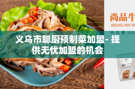 义乌市聪厨预制菜加盟- 提供无忧加盟的机会