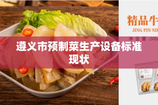 遵义市预制菜生产设备标准现状