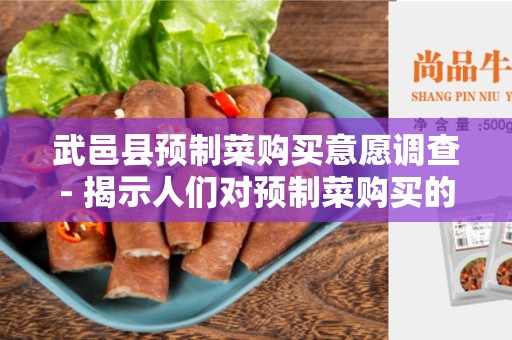 武邑县预制菜购买意愿调查- 揭示人们对预制菜购买的看法和行为