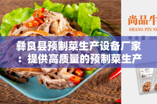 彝良县预制菜生产设备厂家：提供高质量的预制菜生产设备