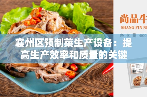 襄州区预制菜生产设备：提高生产效率和质量的关键