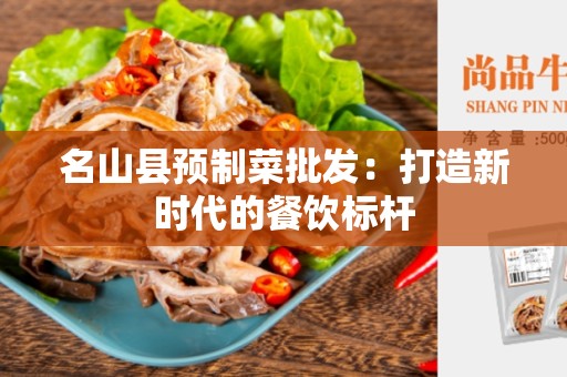 名山县预制菜批发：打造新时代的餐饮标杆