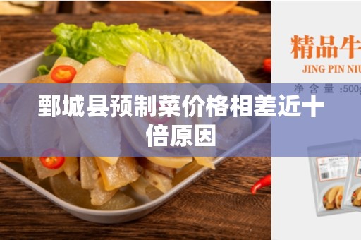 鄄城县预制菜价格相差近十倍原因