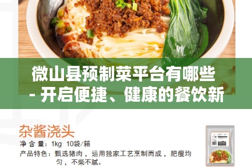 微山县预制菜平台有哪些 - 开启便捷、健康的餐饮新时代