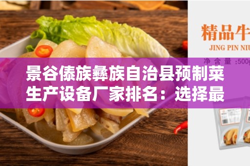 景谷傣族彝族自治县预制菜生产设备厂家排名：选择最好的预制菜生产设备厂家