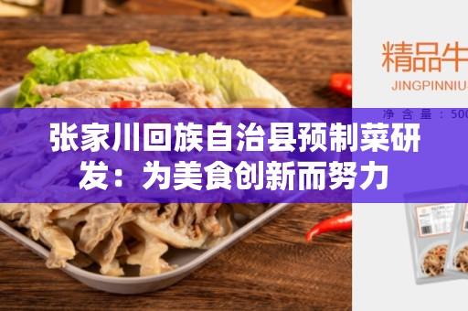 张家川回族自治县预制菜研发：为美食创新而努力