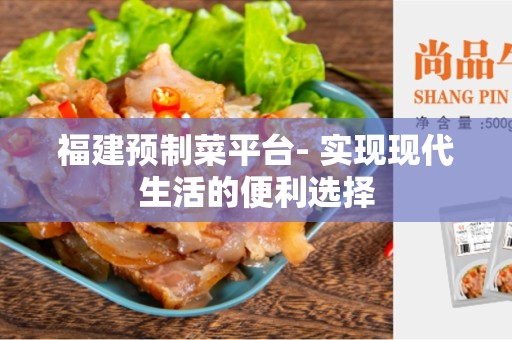 福建预制菜平台- 实现现代生活的便利选择