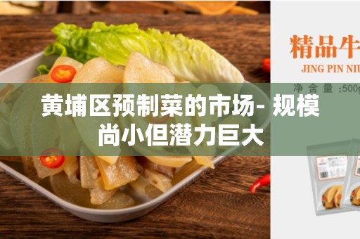 黄埔区预制菜的市场- 规模尚小但潜力巨大
