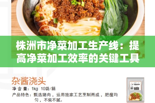 株洲市净菜加工生产线：提高净菜加工效率的关键工具